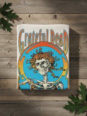 Grateful Dead Skeleton Rose Vintage Tee Psychedelic Rock Shirt Boutique
